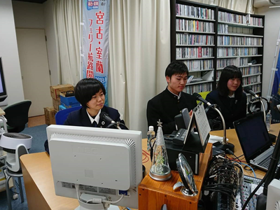 High school students joining the radio show