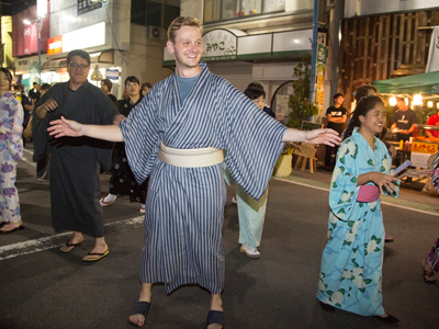 International participants enjoying the festival