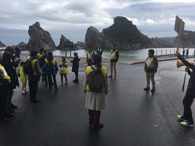 浄土ケ浜での訓練