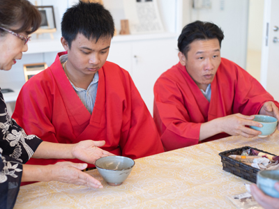 Experiencing tea ceremony